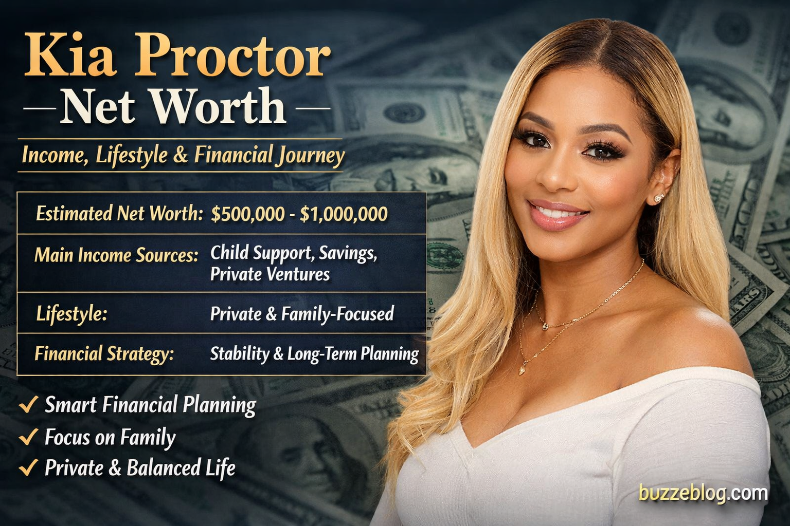 Kia proctor net worth