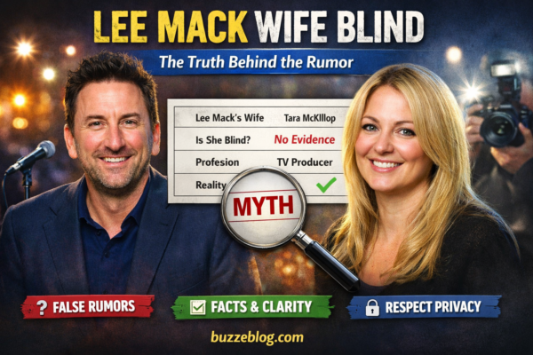 Lee mack wife blind