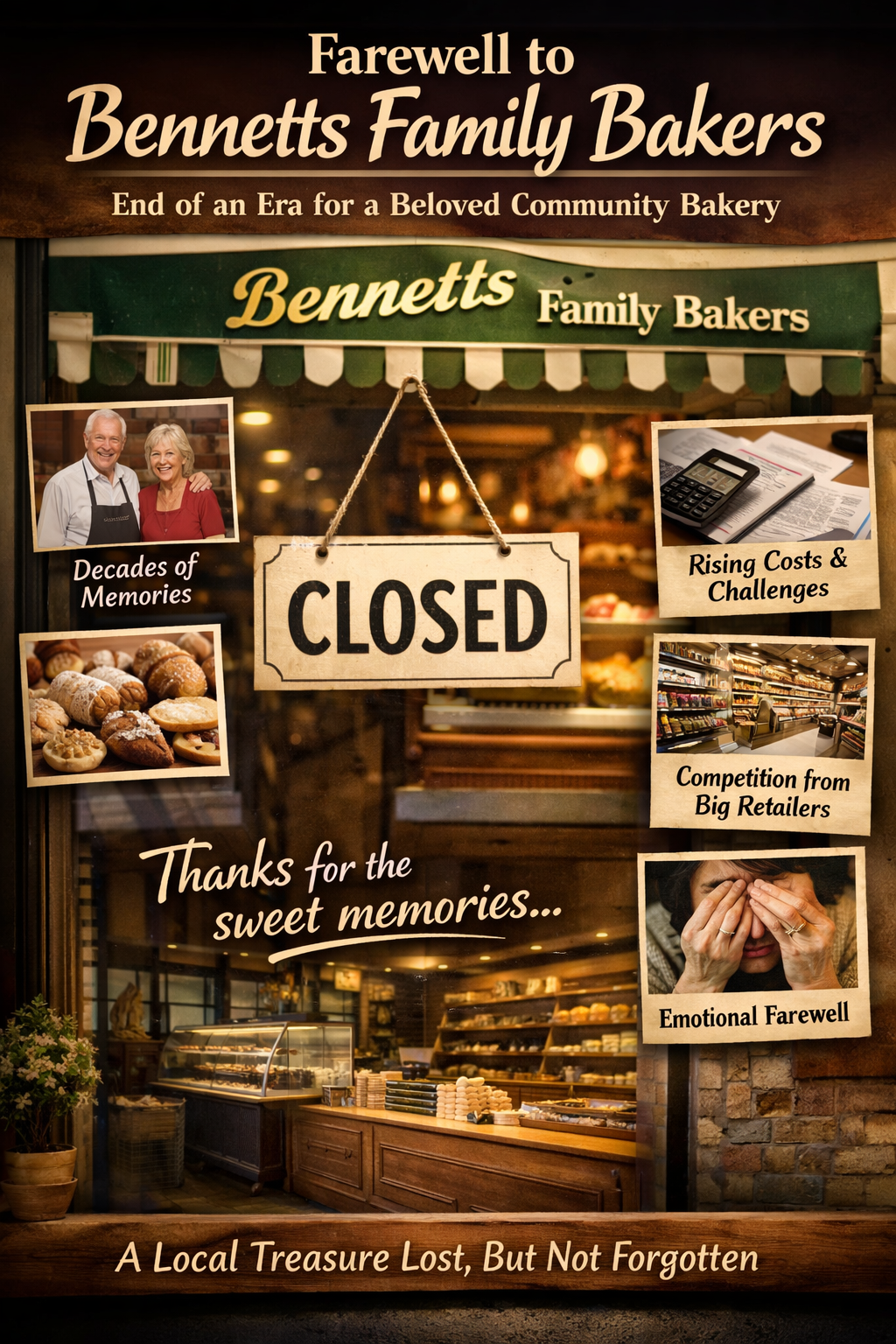 Bennetts family bakers closure